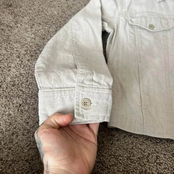 Liz Claiborne Liz Sport Womens 100% Linen Blazer Jacket Beach Boho Vintage Chic - Picture 3 of 11